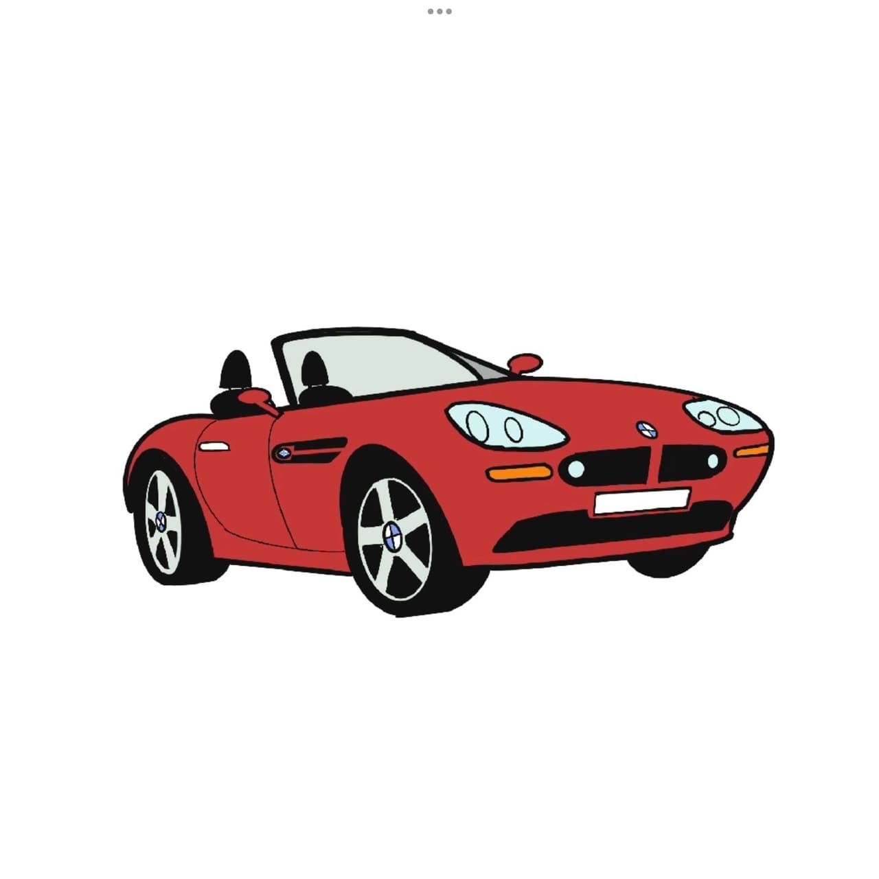 Как нарисовать машину BMW Z8