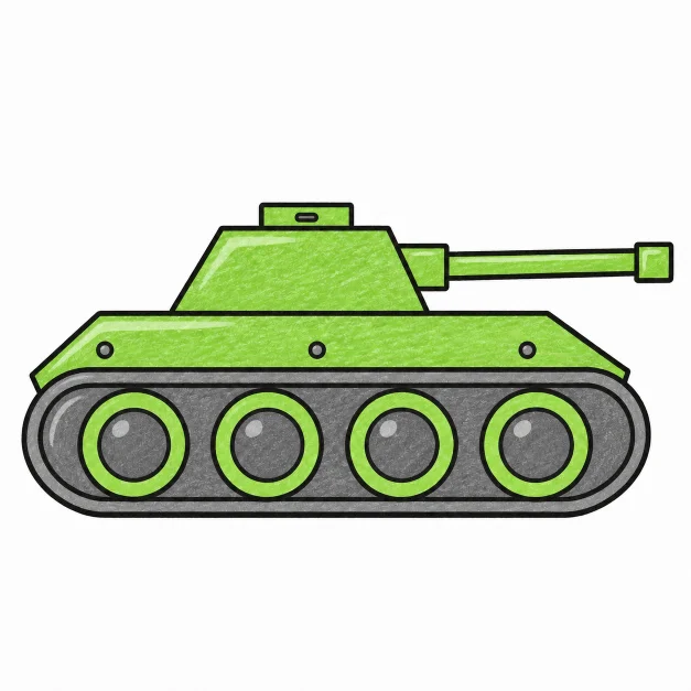 Как нарисовать танк
