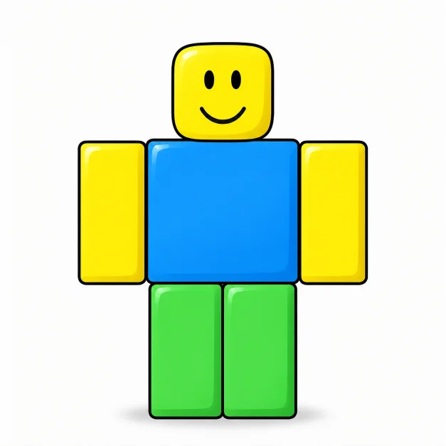 Как нарисовать Нуба из Roblox